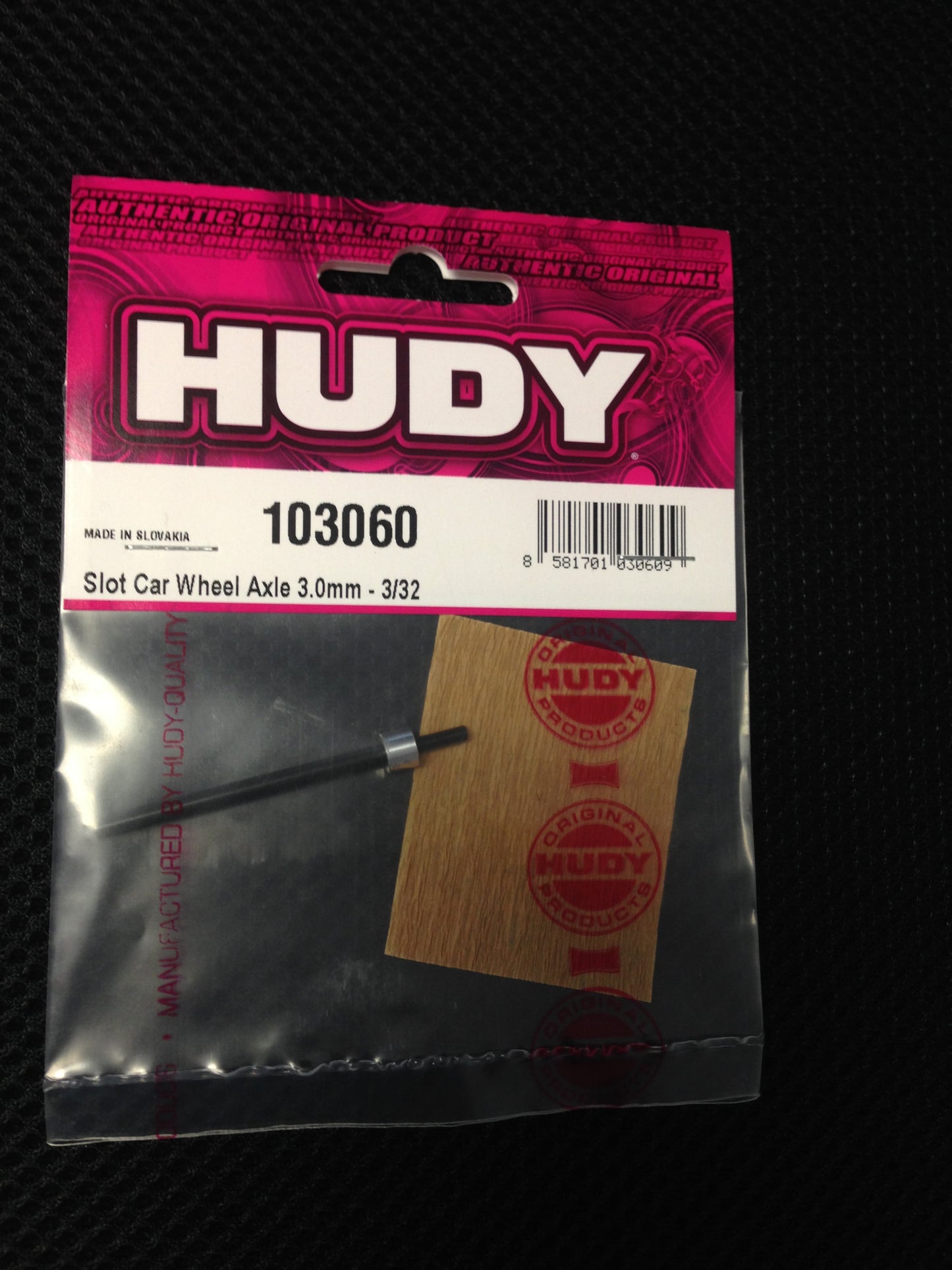 Hudy Truer Wheel Axle 3/32 103060 - Innovative Slots