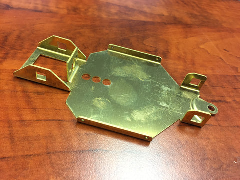 Brass chassis for the AJDLMS dirt late model series 4"