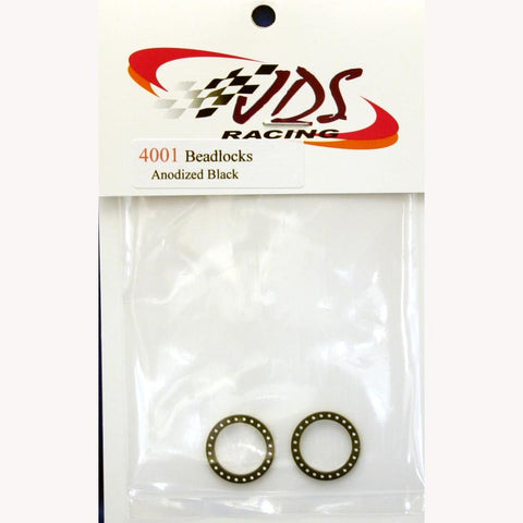 JDS4001 - one pair aluminum beadlocks - anodized Black - Innovative Slots