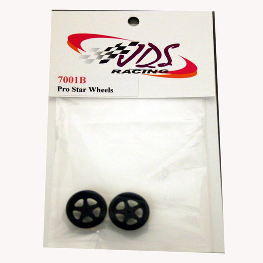 JDS7001B JDS PRO STAR FRONT WHEELS (BLACK) - Innovative Slots