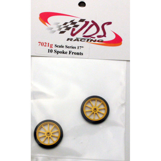 JDS7021G - Scale Series 17" 10 Spoke Fronts (Gold) - Innovative Slots