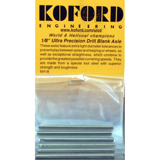 KOFORD 1/8 DRILL BLANK AXLES KOF418