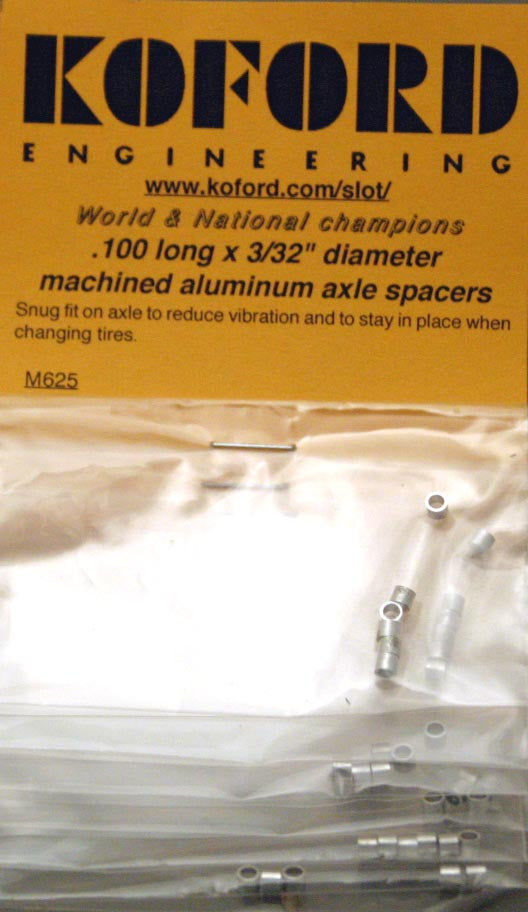 KOFORD .100 x 3/32 ALUMINUM SPACERS -KOF625 - Innovative Slots