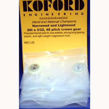 KOFORD NARROWED 26T x 3/32 AXLE 48P CROWN GEAR KOF671-26