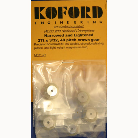 KOFORD NARROWED 27T x 3/32 AXLE CROWN GEAR KOF671-27