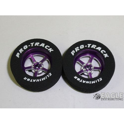 3/32 x 1 1/16 x .300 Purple Pro Star Drag Wheels   PRON401I, Purple