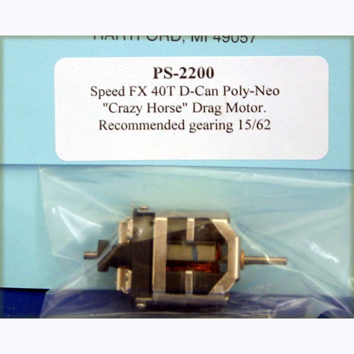 PROSLOT SPEED FX POLY-NEO D-CAN 40TURN .490 ARM CRAZY HORSE psl2200