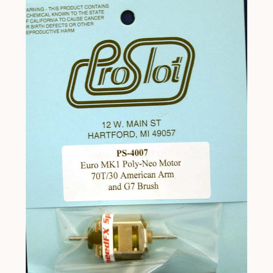 PROSLOT MK1 POLY NEO MOTOR 70 turn @15 degree PSL4007