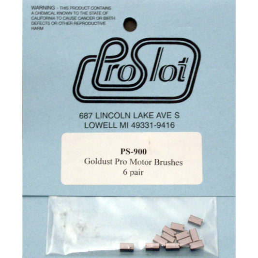 PROSLOT GOLDUST PRO BRUSH BULK 6 Pair PSL900