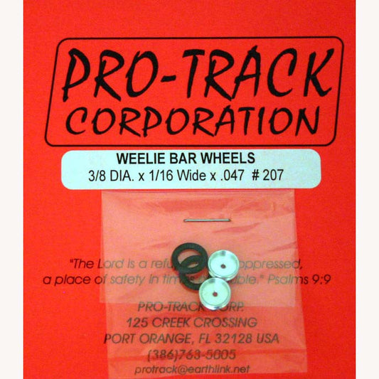 PTM207 PROTRACK 1/16X3/8X1/16 WHEELIE WHEELS - Innovative Slots