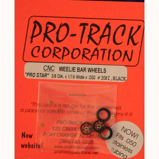 WHEELIE WHEELS PRO STAR, BLACK-PTM208I,BL - Innovative Slots