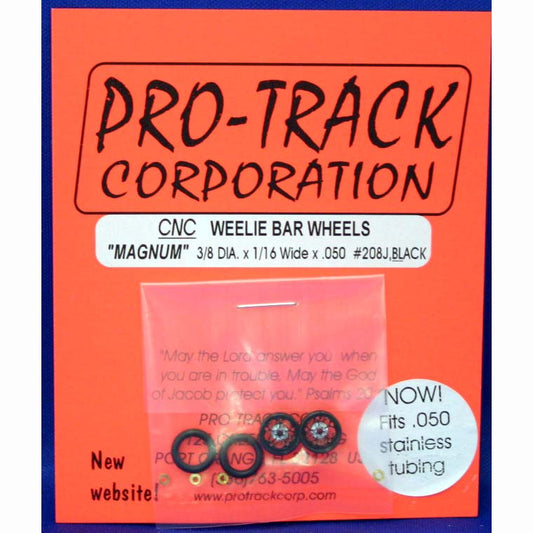 WHEELIE WHEELS MAGNUM, BLACK-PTM208J,BL - Innovative Slots