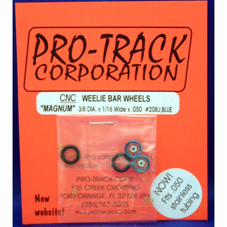 PTM208J,B PROTRACK WHEELIE WHEELS MAGNUM, BLUE - Innovative Slots