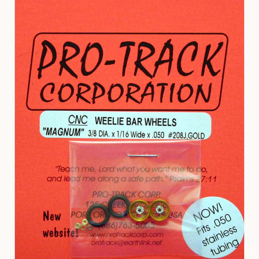 PROTRACK WHEELIE WHEELS MAGNUM, GOLD PTM208J,G - Innovative Slots