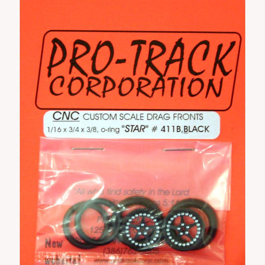 FRONTS 1/16 X 3/4 STAR BLACK-PTM411B,BL - Innovative Slots