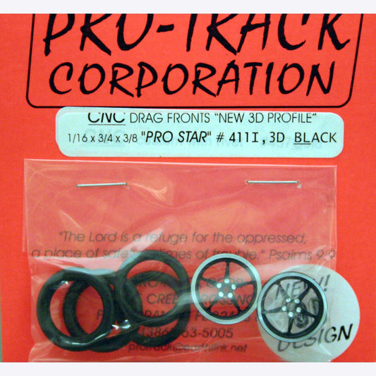PROTRACK 1/16 X 3/4 PRO STAR 3D BLACK FRONTS PTM411I,3DBL