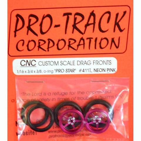 PROTRACK FRONTS 1/16x3/4xPRO STAR NEON PINK PTM411IPINK,NEON
