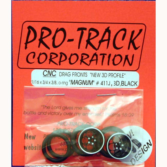 PTM411J,3DBLK PROTRACK FRONTS 1/16X3/4 MAGNUM 3D BLACK - Innovative Slots