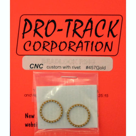 PTM457G PROTRACK BEADLOCK RING GOLD, W/RIVET - Innovative Slots