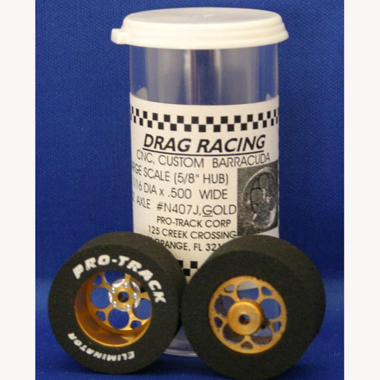 PTMN407J,G Drag Rear Tires - For 3/32 axle, they are 1 1/16" in .535 wide. - Innovative Slots