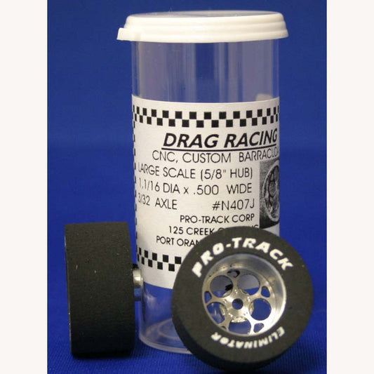 PTMN407J -Magnum Drag Rear Tires - For 3/32 axle, they are 1 1/16" - Innovative Slots