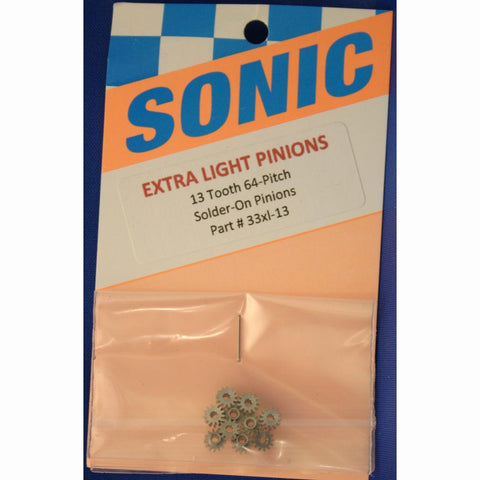 SONIC 13T 64P SOLDER-ON PINIONS -SON33XL-13 - Innovative Slots