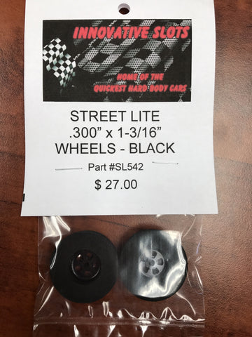 Street Lite .300" X 1-3/16" Wheels SL542-BLK