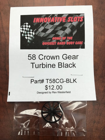 Turbine 58 Tooth Crown Gear T58CG-BLK