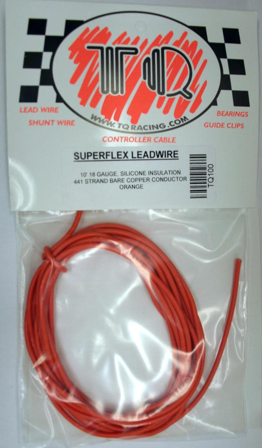 TQ 10' ORANGE LEAD WIRE TQR100 - 18 gauge