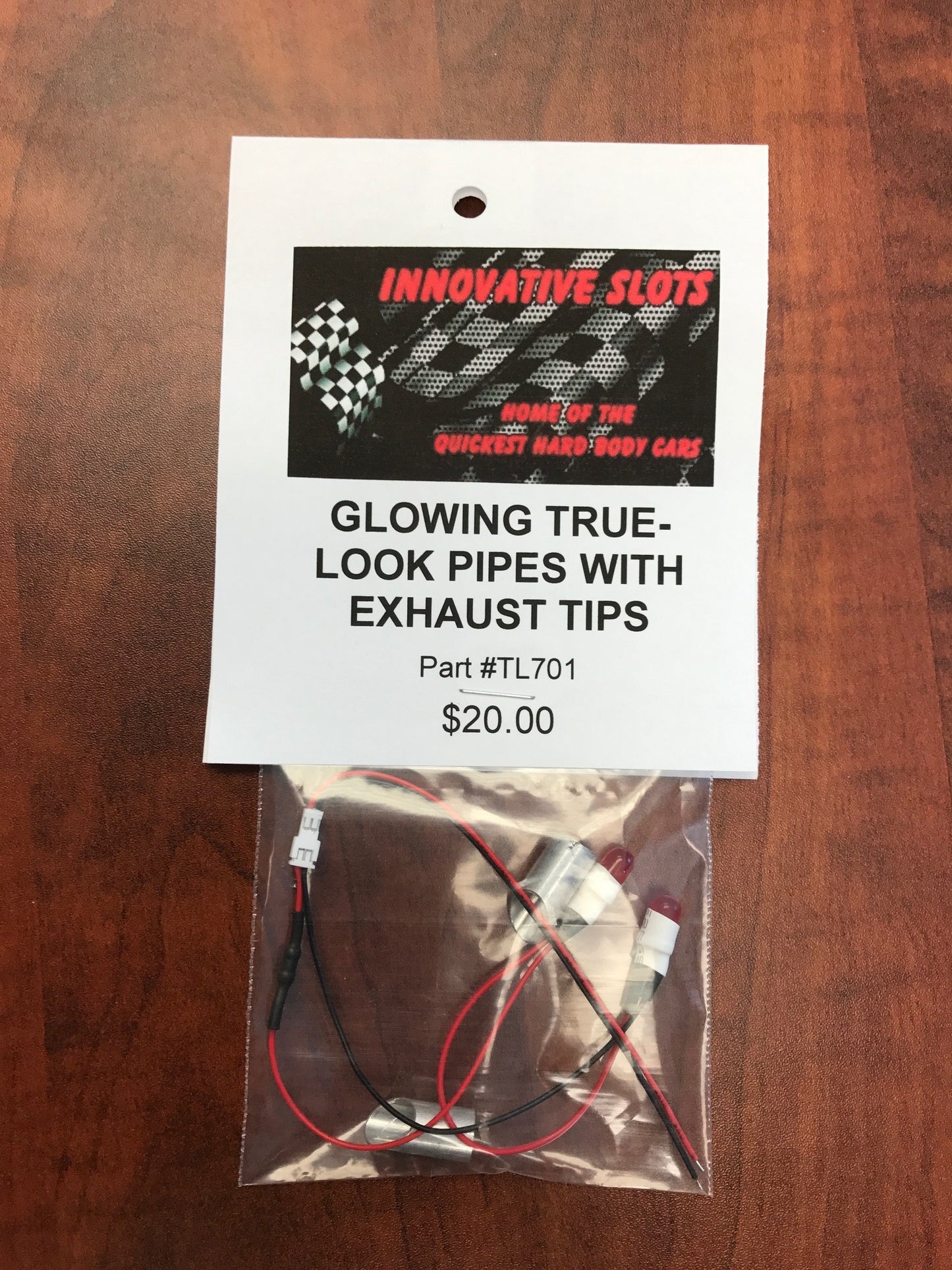 GLOWING TRUE LOOK PIPES WITH EXHAUST TIPS TL701