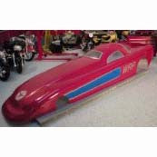 WRPB-36 - Clear Lexan Funny Car drag body with window masks