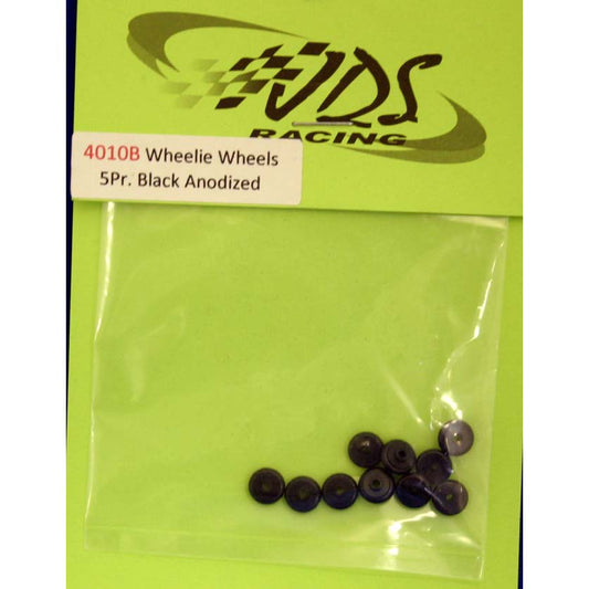 JDS WHEELIE WHEELS 5PR PER PACK (BLACK) JDS4010B