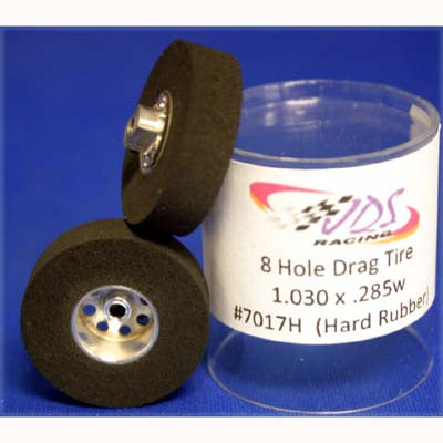 JDS7017H - 8 Hole Rear Tire - 1-3/16 X .285 3/32 Axle with hard rubber