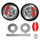 Mid America Brake Rotors Front w/Vinyl Brake Calipers MAR732