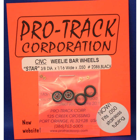 WHEELIE WHEELS STAR, BLACK-PTM208B,BLK - Innovative Slots