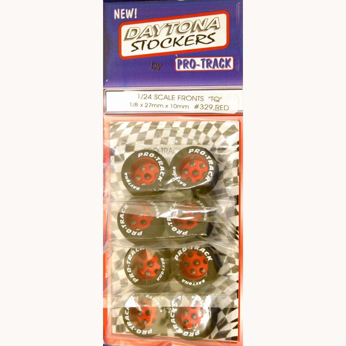 PROTRACK 1/8 X 27MM X 10MM FRONT HARD RED PTM329R