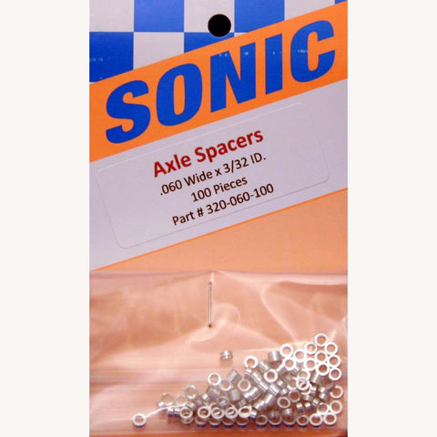 SONIC 3/32 .060 AXLE SPACERS -SON320-060-100 - Innovative Slots